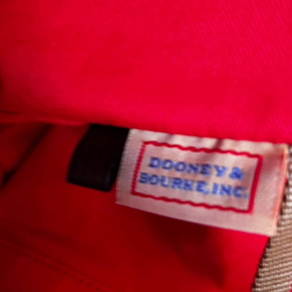 Dooney & Bourke Pebble Grain Tasha Drawstring Bag in Red - Picture 13 of 16